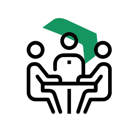Team meeting icon